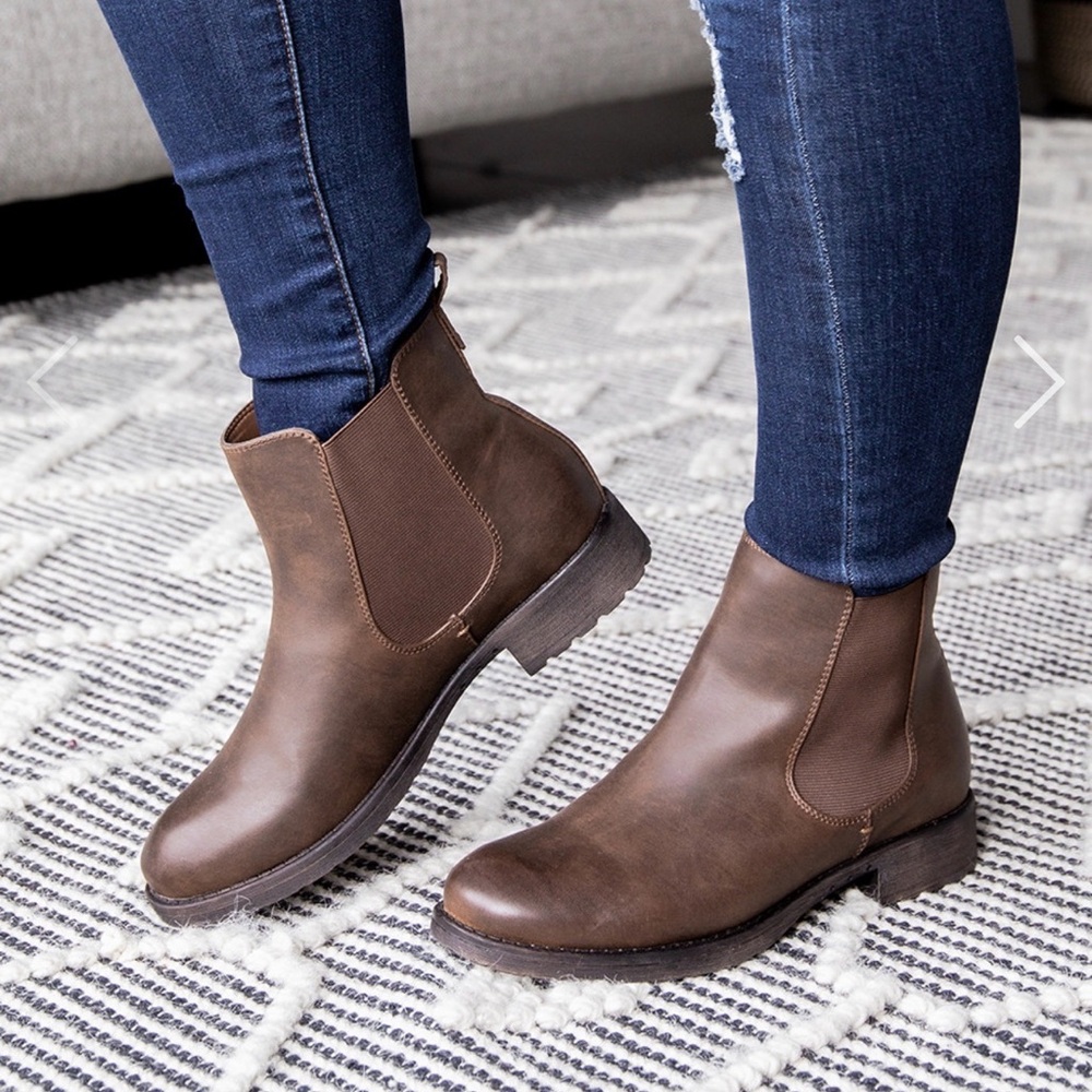 Taxi Brown Waterproof Fleece Lined Ankle Boots - Size 41 / US10
